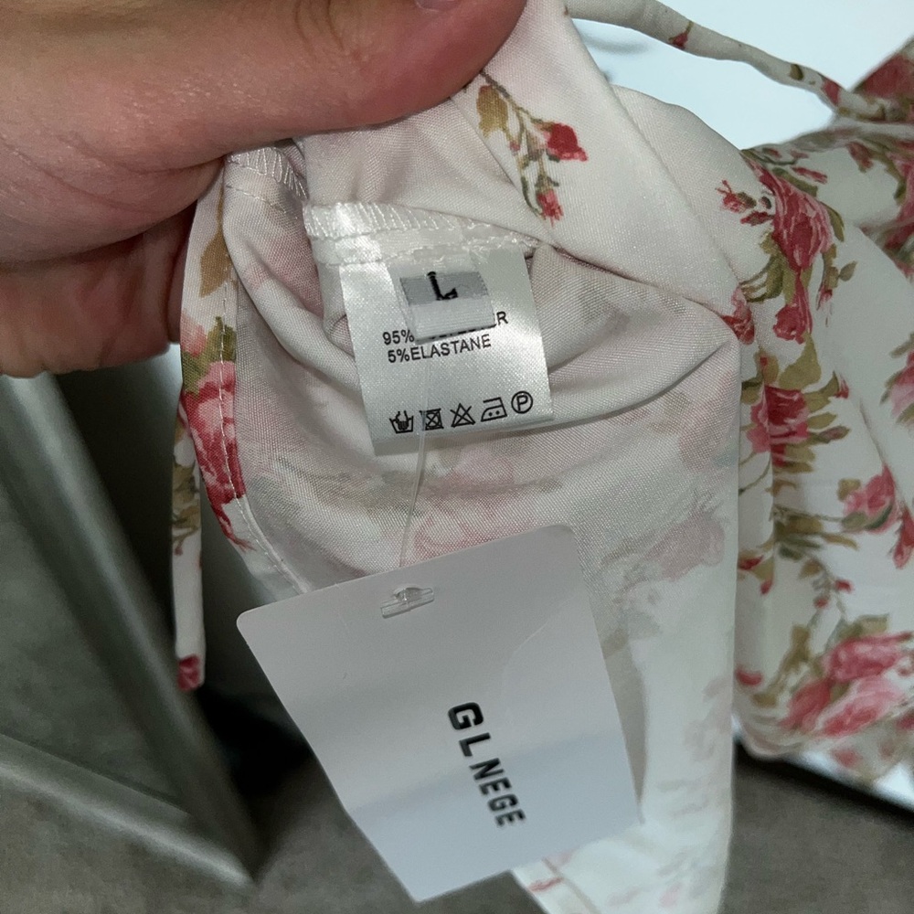 GLNEGE Floral Dress